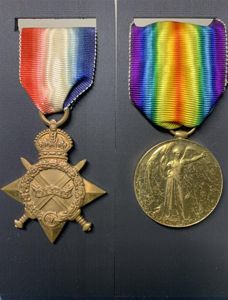 1914–15 Star and Victory Medal (United Kingdom) set to Pte. …