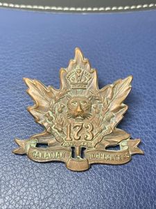 173rd Overseas Battalion, Canadian Highlanders cap badge - Kings Crown …