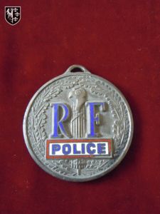 Plaque Direction Générale de la Police années 30