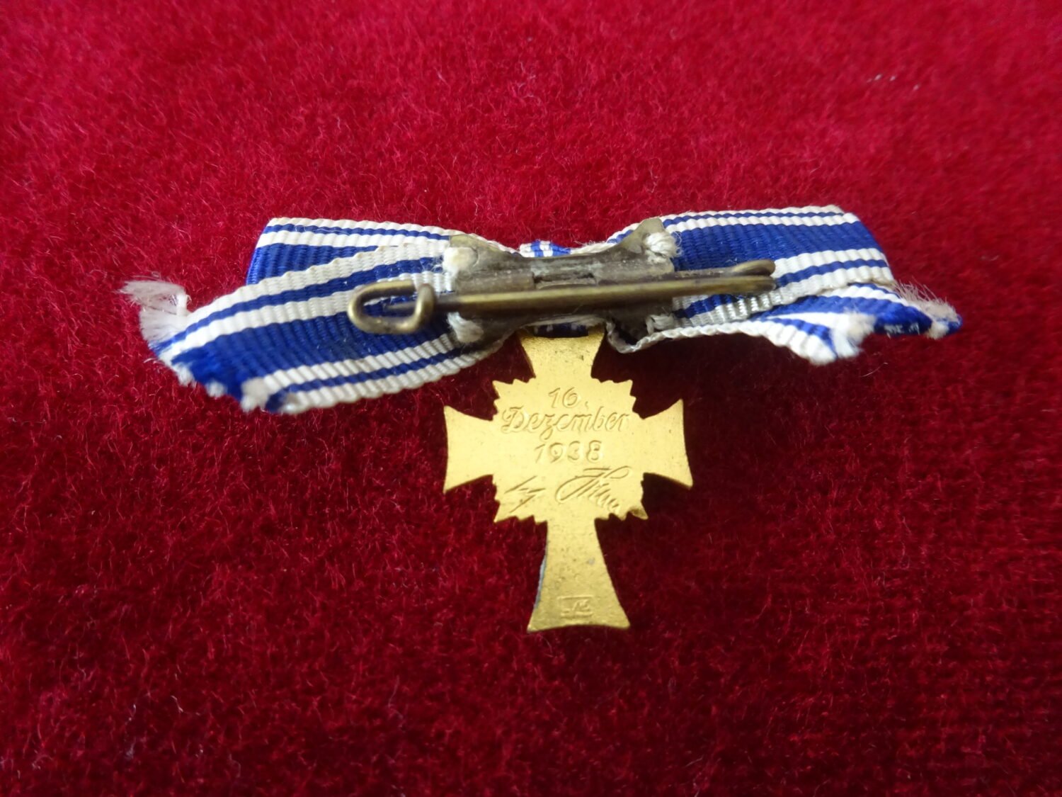 Miniature croix des mères classe or — image 2