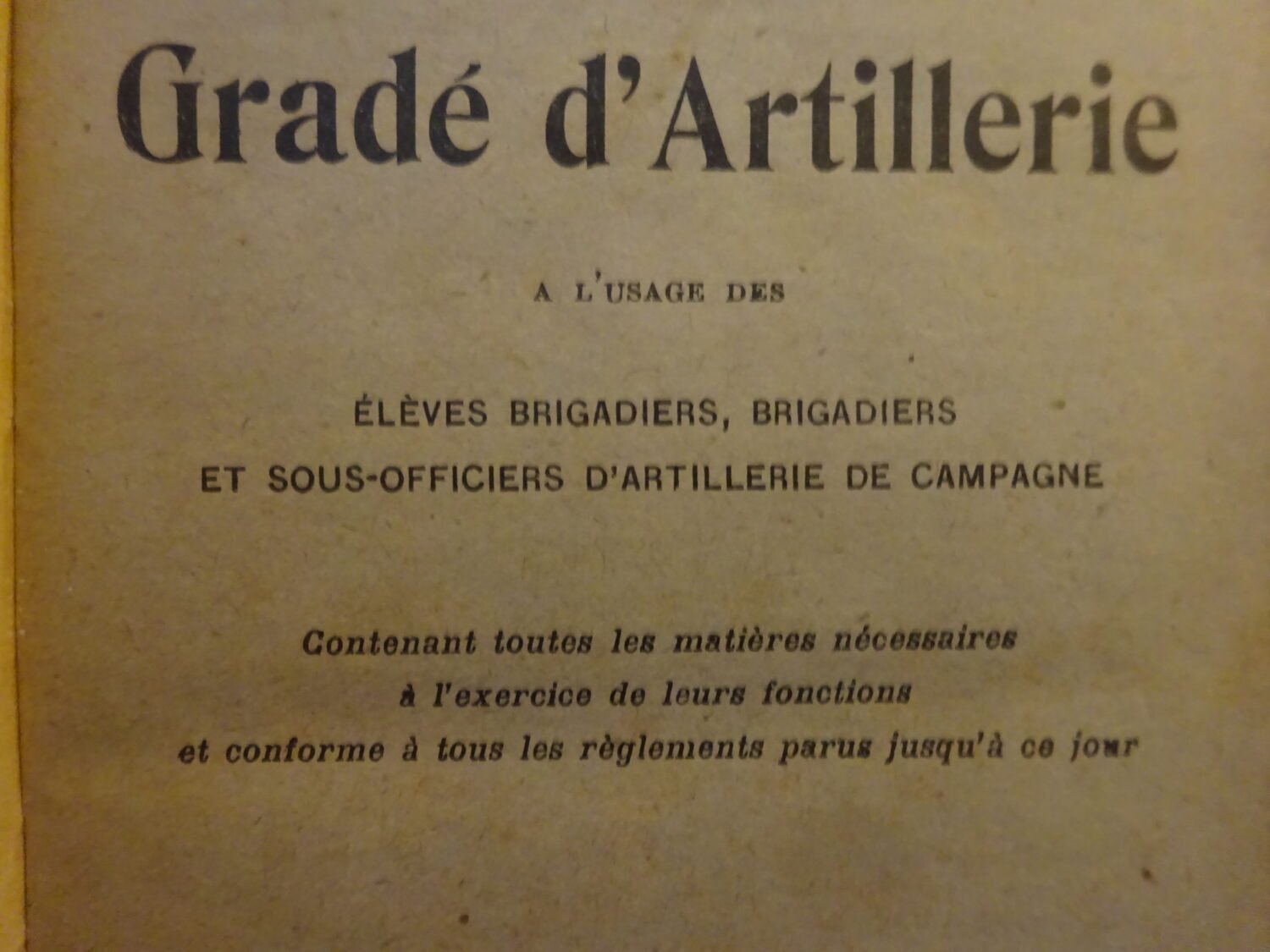 Le livre du Gradé d'artillerie édition de 1918 — image 2