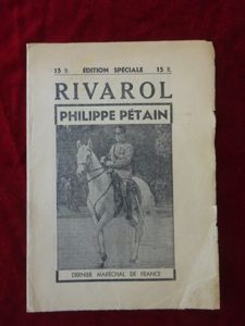 Rivarol numéro spécial mort du maréchal Pétain RÉSERVÉ (CD)