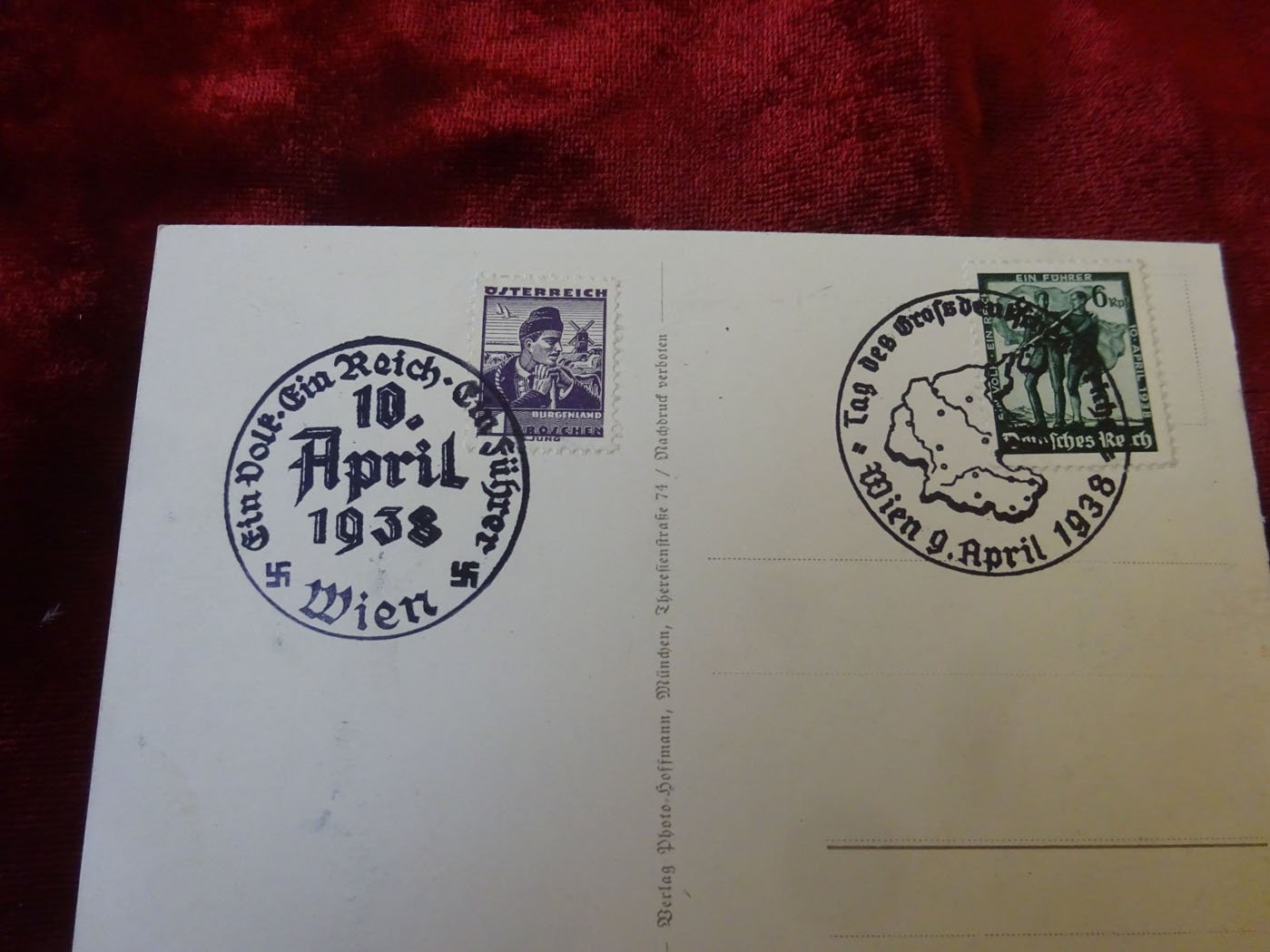 Carte postale 13 mars 1938 — image 2