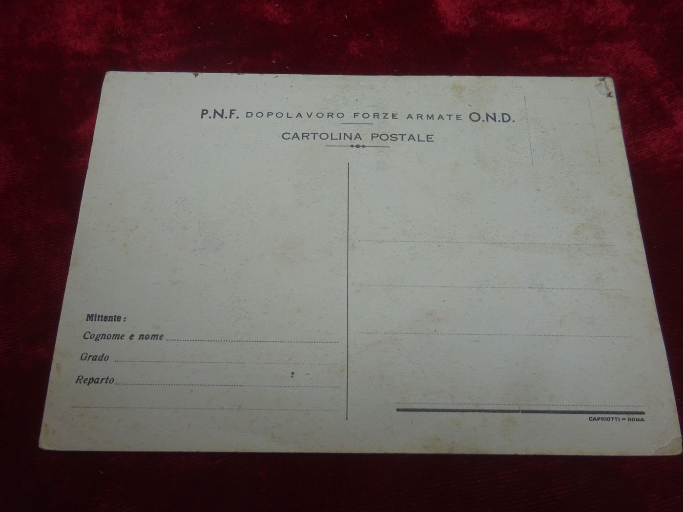 Carte postale PNF Dopolavoro Forze Armante OND — image 3