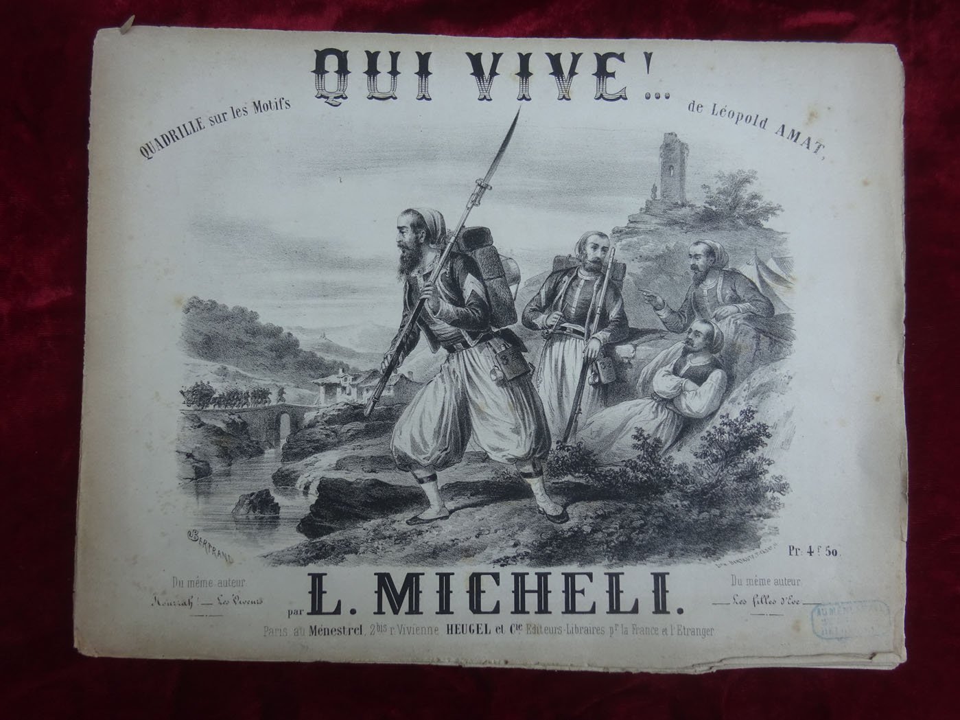 Lot de gravures et partitions militaires du XIXe siècle — image 4