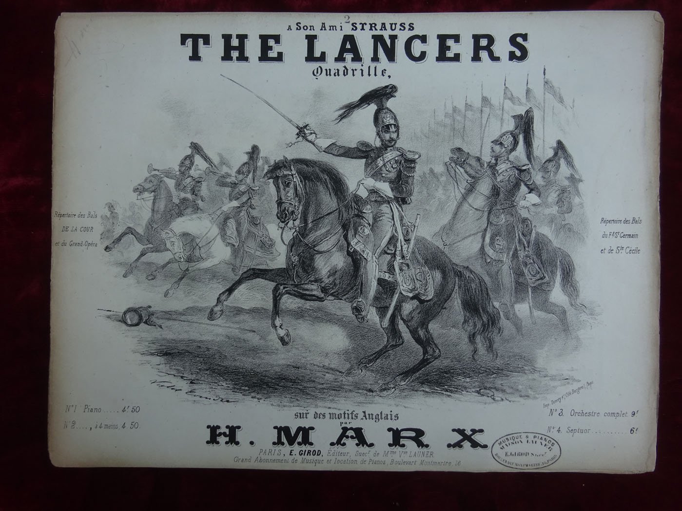 Lot de gravures et partitions militaires du XIXe siècle — image 9