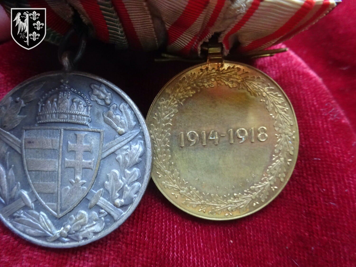 Barrette 2 médailles commémo Autriche et Hongrie — image 3