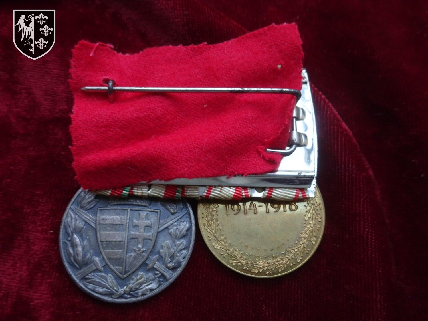 Barrette 2 médailles commémo Autriche et Hongrie — image 4