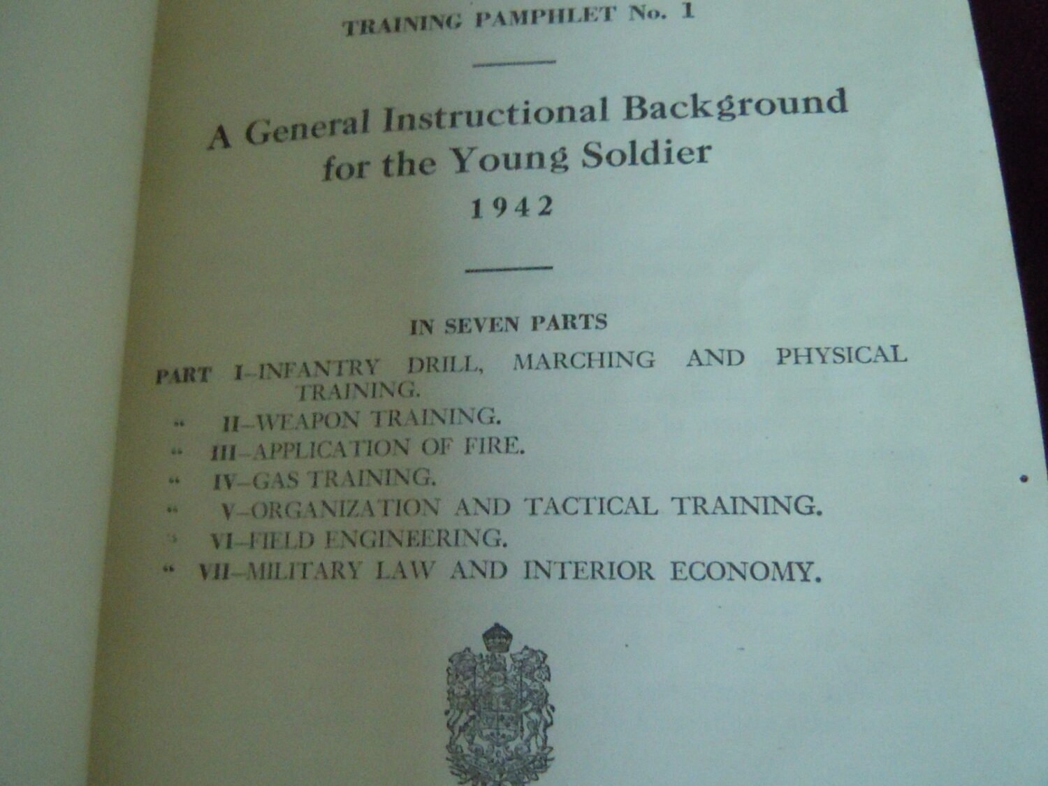 Canadian Army Training pamphlet N 1. 1942 — image 3