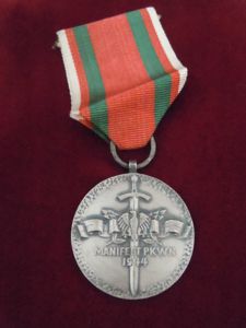 Médaille polonaise PRL Manifest PKWN 1944