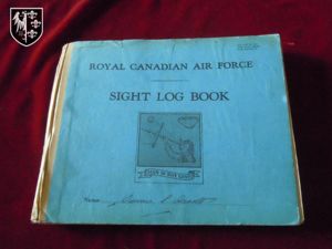 Royal canadian Air Force Sight log book