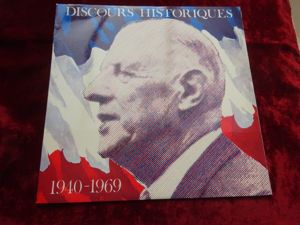 Disque 33 tours discours Charles de Gaulle 1940-1969