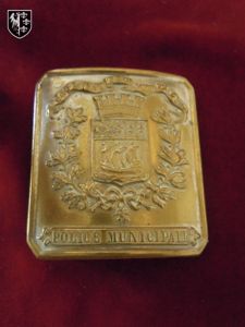 Plaque ceinturon Police Municipale modèle 1900