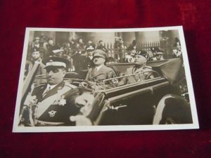 Carte postale Adolf Hitler et Bénito Mussolini