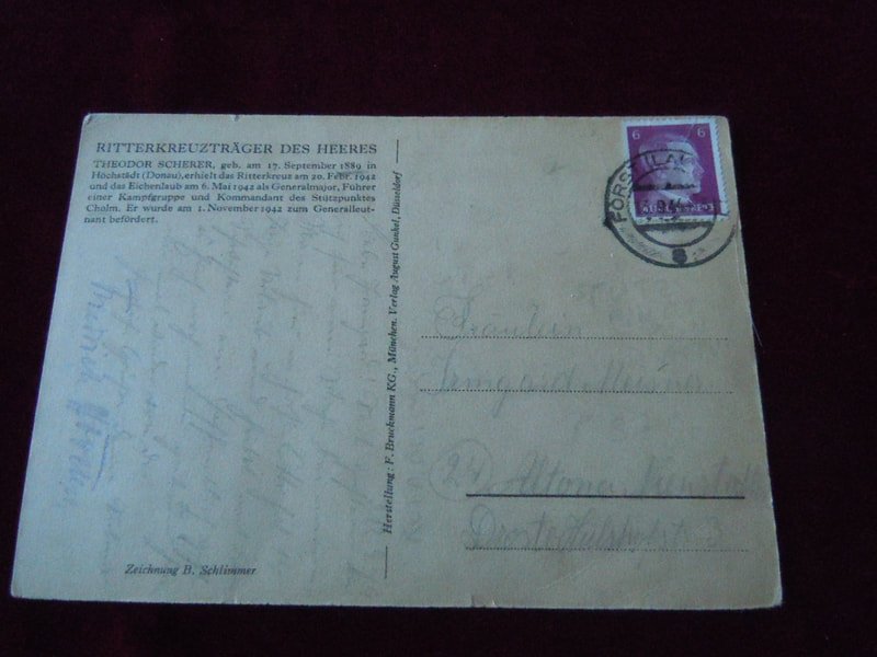 Carte postale du Generalleutnant Theodor Scherer — image 2