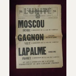 Revue l'Unité Nationale Adrien Arcand