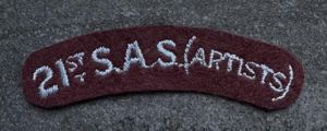 21st SAS (Artists) Cloth Shoulder Title
