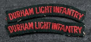 WW2 9th Battalion Durham Light Infantry Shoulder Titles