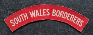 WW2 South Wales Borderers Shoulder Title