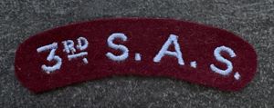 WW2 3rd SAS Shoulder Title