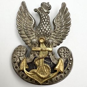 WW2 Polish Navy In Exile Cap Badge
