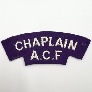 Chaplain Army Cadet Force Shoulder Title