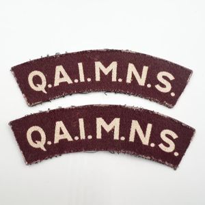 WW2 QAIMNS Shoulder Titles