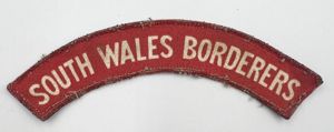 WW2 South Wales Borderers Shoulder Title