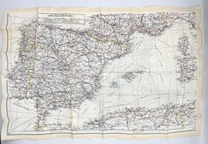 WW2 H2 Silk Escape Map Southern France & Spain