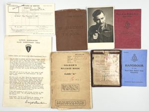 WW2 D-Day Medic's Paperwork & Ike Letter Grouping