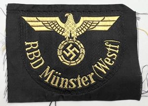 WW2 German RBD Münster (Westf) Sleeve Badge