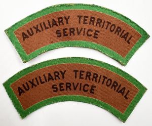 WW2 Auxiliary Territorial Service Shoulder Titles