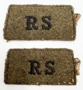 WW2 Royal Scots Slip On Shoulder Titles