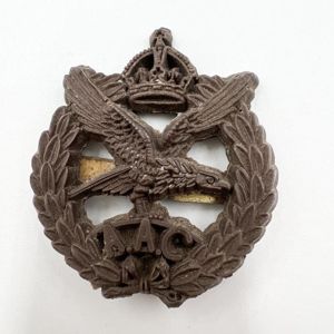 WW2 Army Air Corps Plastic Economy Issue Cap Badge