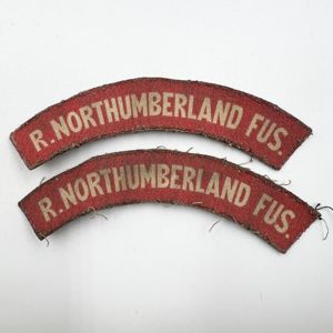 WW2 Royal Northumberland Fusiliers Shoulder Titles