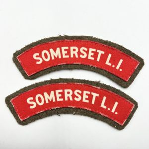 WW2 Somerset Light Infantry Shoulder Titles