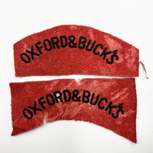 WW2 Oxfordshire & Buckinghamshire Light Infantry Shoulder Titles