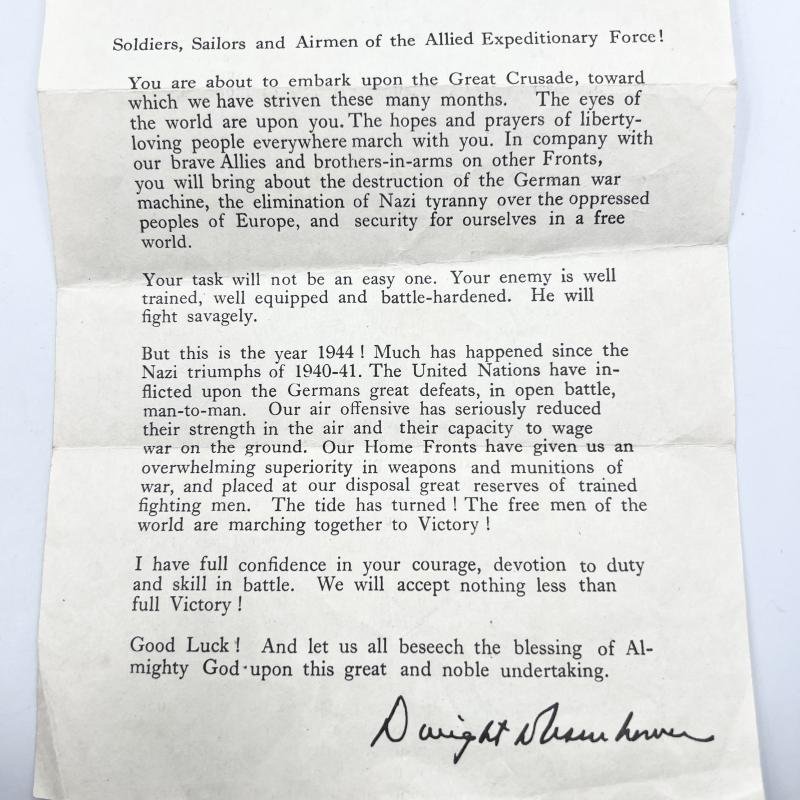WW2 D-Day Eisenhower Letter — image 3