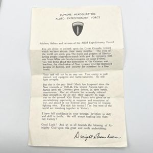 WW2 D-Day Eisenhower Letter