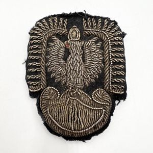 WW2 Polish Air Force Officers Cloth Cap Badge