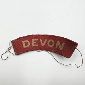 WW2 Devonshire Regiment Shoulder Title