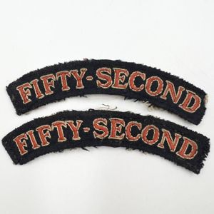 WW2 Fifty-Second Shoulder Titles