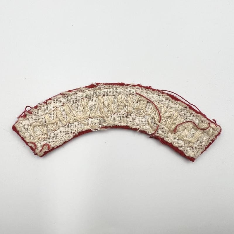 WW2 1st Royal Inniskilling Fusiliers Shoulder Title — image 2