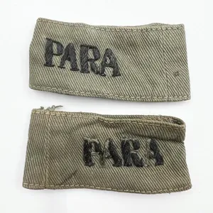 WW2 Parachute Regiment Jungle Green Slip On Shoulder Titles