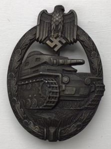BRONZE PANZER ASSAULT BADGE.