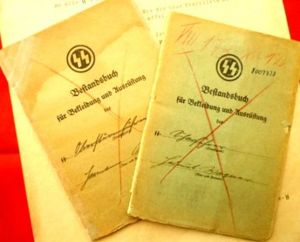 SS OFFICER CLOTHING BOOKLETS ONE LEFT.