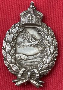 IMPERIAL GERMAN SILVER PILOTS BADGE.