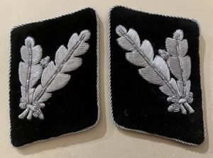 MATCHED PAIR OF SS OBERFUHRER TABS.