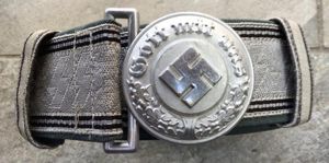 MINT SS POLIZEI BROCADE BELT AND BUCKLE.