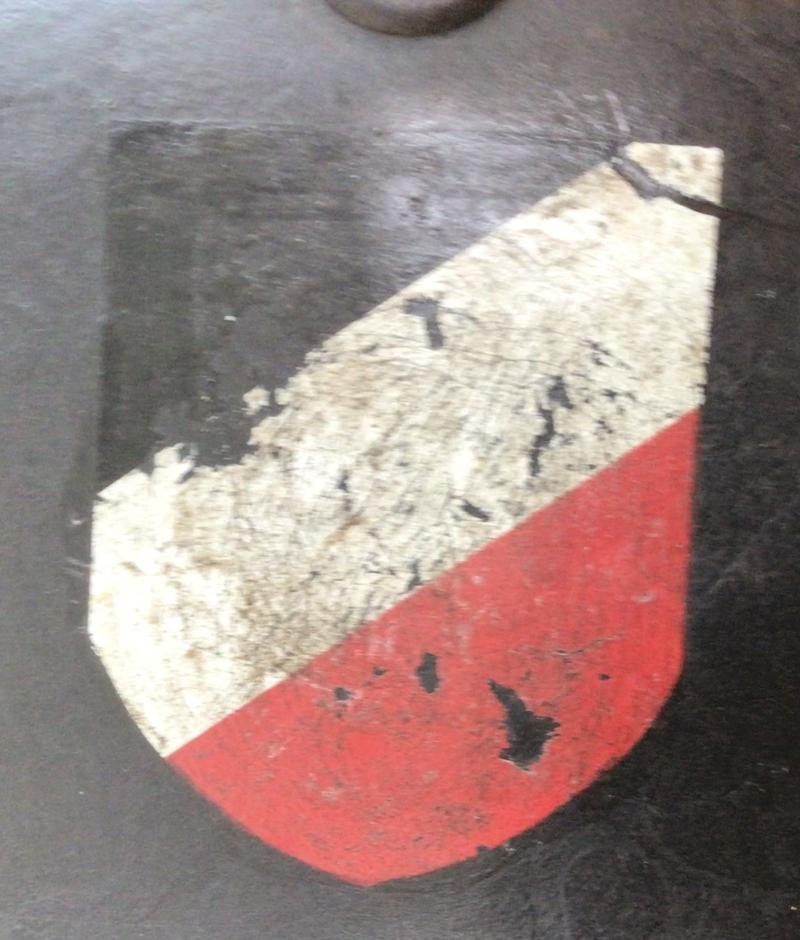 LUFTWAFFE DOUBLE DECAL M1940 STEEL HELMET. — image 5